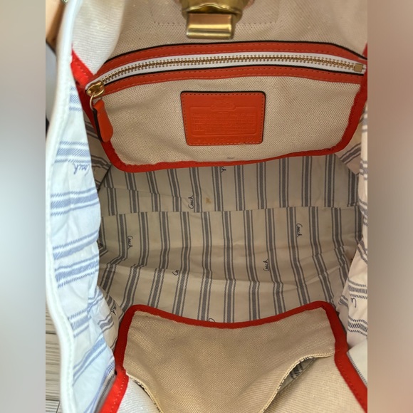 Coach canvas beach umbrella tote - Picture 6 of 16